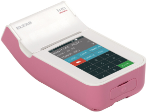 Kasa fiskalna ELZAB K10 ONLINE z WiFi i Bluetooth różowy/biały